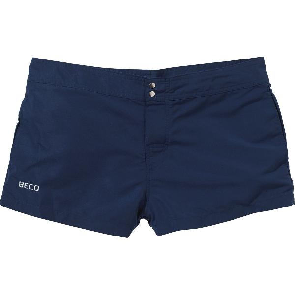 Foto van BECO shorts, dames, drukknopjes, klittenband, 26 cm, donker blauw, maat S**