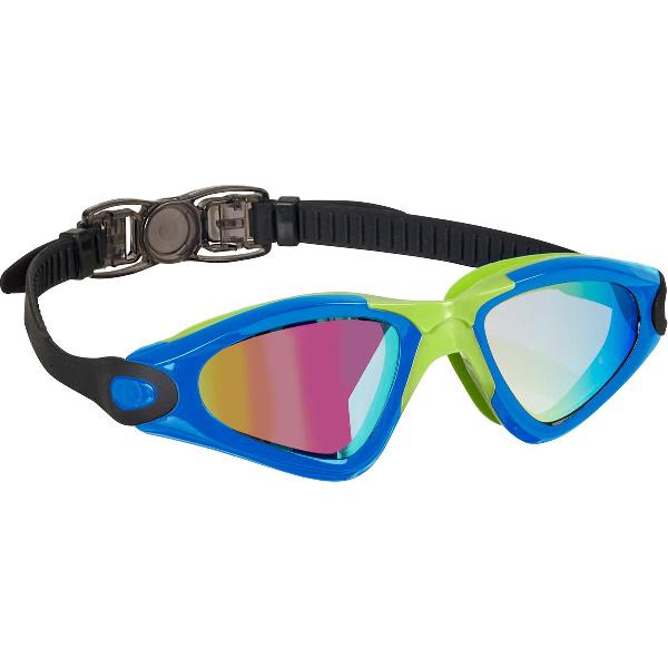 Foto van BECO zwembril Calais mirror -blauw