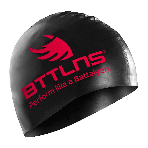 Foto van BTTLNS Absorber 2.0 siliconen badmuts Onyx Black/Torment Red
