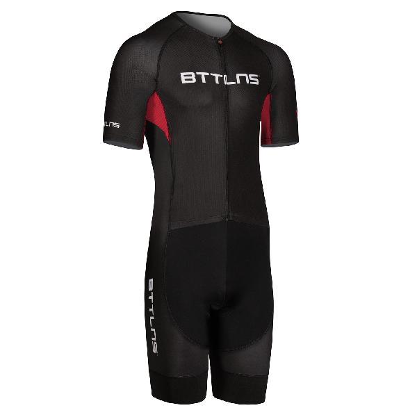 Foto van BTTLNS Chimera 1.0 basic trisuit korte mouw zwart/rood heren S