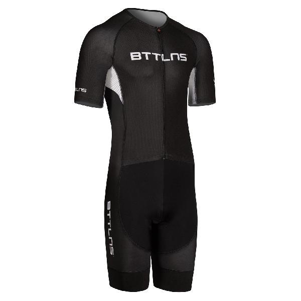 Foto van BTTLNS Chimera 1.0 basic trisuit korte mouw zwart/wit heren S