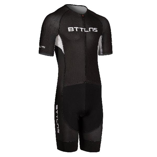 Foto van BTTLNS Chimera 1.0 basic trisuit korte mouw zwart/wit heren