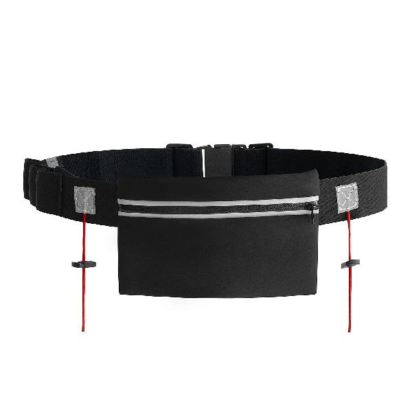 Foto van BTTLNS Hyperion 1.0 startnummerband met neopreen ritsvak Divine Black