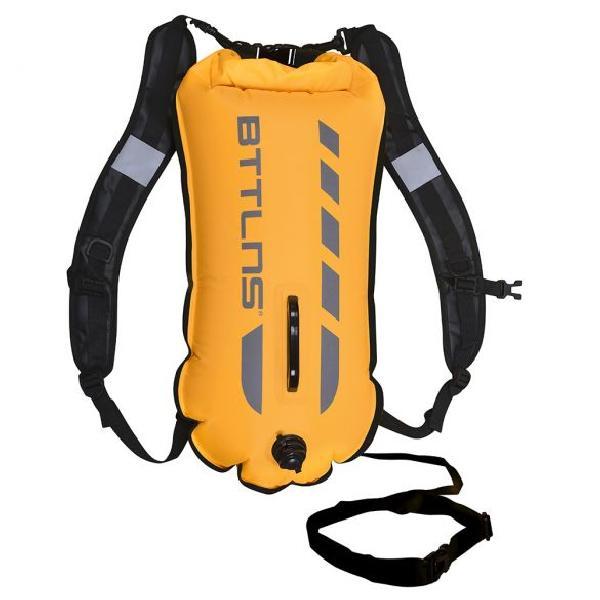 Foto van BTTLNS Kronos 1.0 safeswimmer backpack zwemboei 28 liter geel