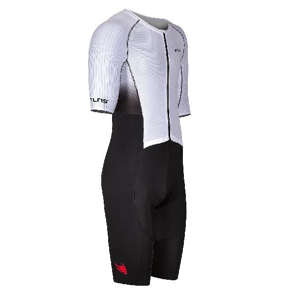Foto van BTTLNS Nemean 1.0 pro aero trisuit korte mouw wit heren