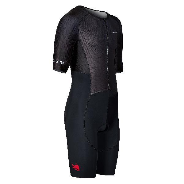 Foto van BTTLNS Nemean 1.0 pro aero trisuit korte mouw zwart heren