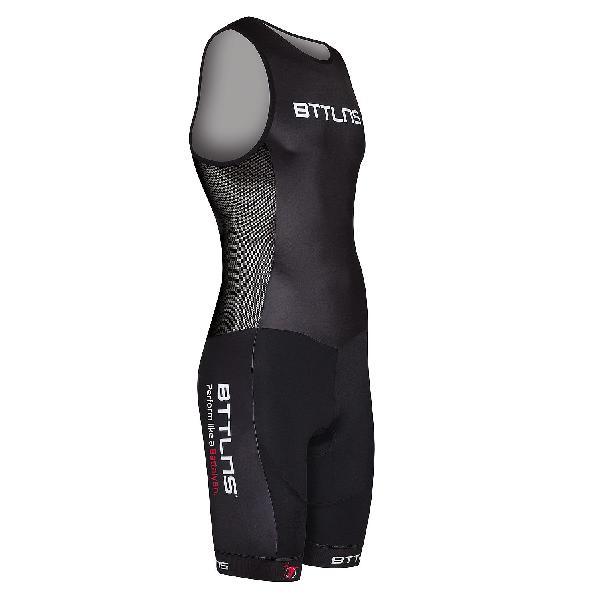 Foto van BTTLNS Nemesis 1.0 ITU trisuit mouwloos 2022 heren zwart