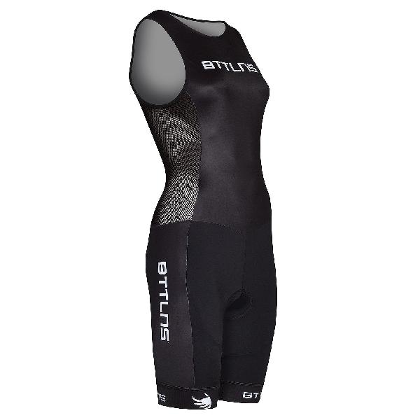 Foto van BTTLNS Nemesis 1.0 ITU trisuit mouwloos dames zwart