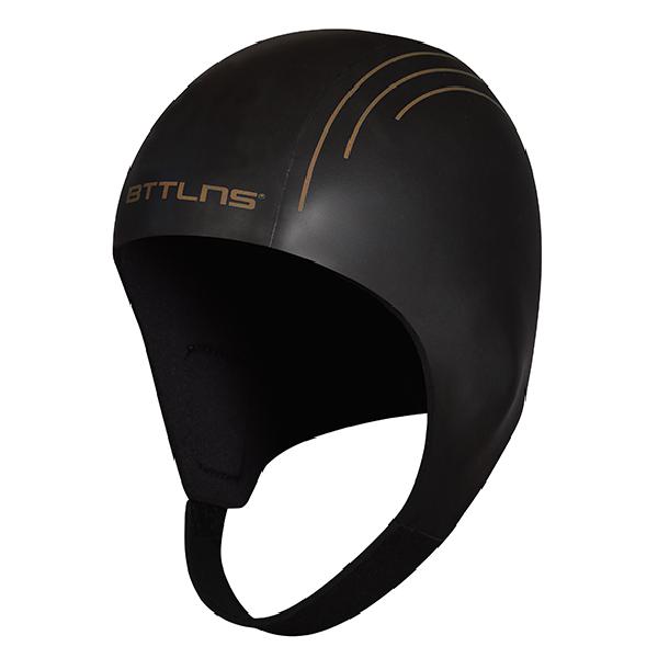 Foto van BTTLNS Neopreen Swim cap Khione 1.0 zwart/goud L