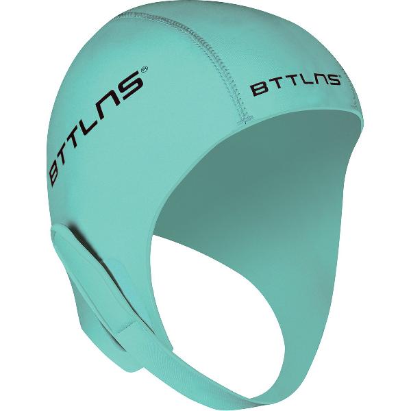 Foto van BTTLNS Neopreen badmuts - Badmuts - Swimcap - Bescherming tegen de kou - 3mm neopreen - Velcro sluiting - Geen verstikkend gevoel - Khione 1.0 - Mint - XL