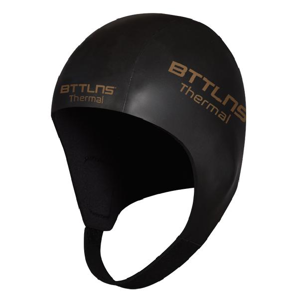 Foto van BTTLNS Neopreen thermal swim cap Zethes 1.0 goud XL