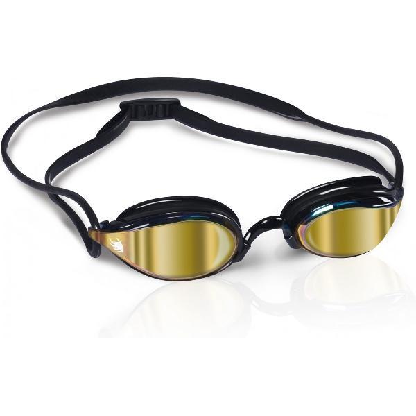 Foto van BTTLNS Shrykos 1.0 spiegel getinte lenzen zwembril zwart/goud