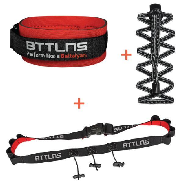 Foto van BTTLNS Triathlon accessoires voordeel pakket zwart