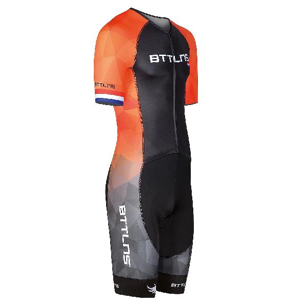 Foto van BTTLNS Typhon 2.0 SE trisuit korte mouw oranje heren