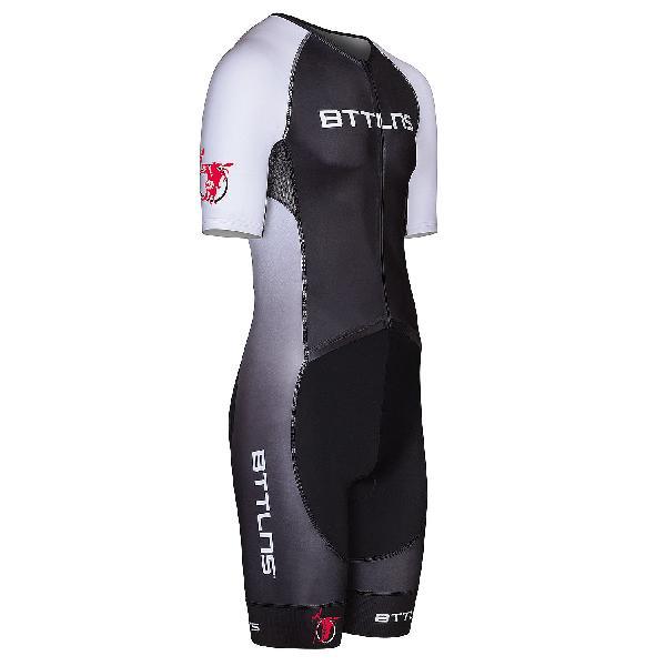 Foto van BTTLNS Typhon 2.0 trisuit korte mouwen 2022 zwart/wit heren