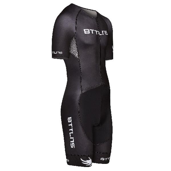 Foto van BTTLNS Typhon 2.0 trisuit korte mouwen zwart heren