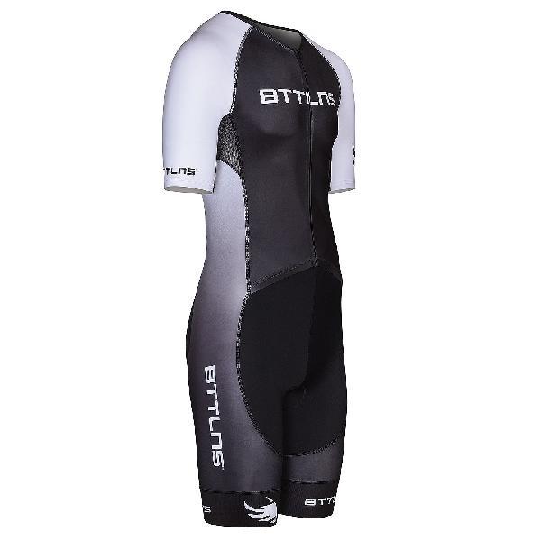Foto van BTTLNS Typhon 2.0 trisuit korte mouwen zwart/wit heren