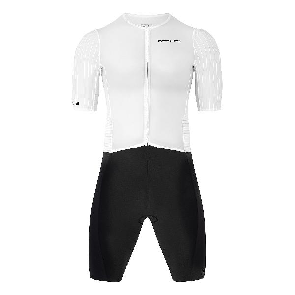 Foto van BTTLNS Zephyros One hyper aero trisuit korte mouw Divine Black/Pearl White heren