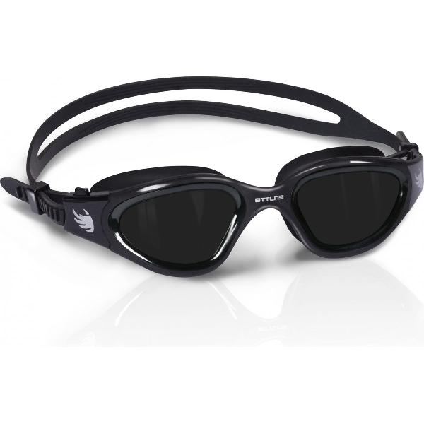 Foto van BTTLNS Zwembril - Gepolariseerde lenzen - Geen last van schittering/weerkaatsing - Face Fit Technology - Anti-condens lenzen - Multifunctionele zwembril - Inclusief zwembril zakje - Vermithrax 1.0