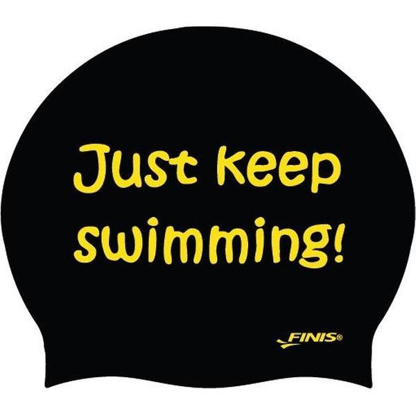 Foto van Badmuts zwart - Just keep swimming