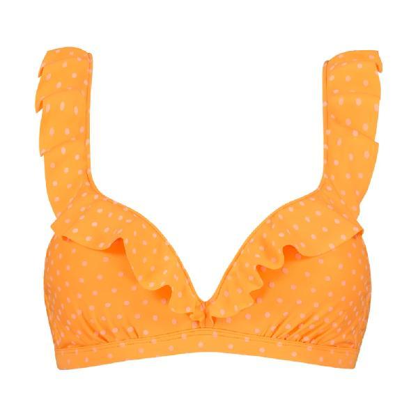 Foto van Beachlife Ruffle Bikini Top Dames Oranje