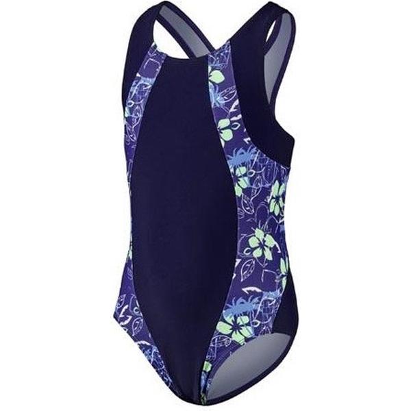 Foto van Beco Badpak Meisjes Polyester/elastaan Navy/groen Maat 128