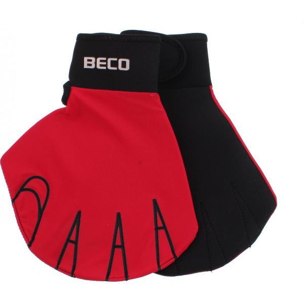 Foto van Beco Open Aquahandschoenen Soft Rood Maat M 2-delig