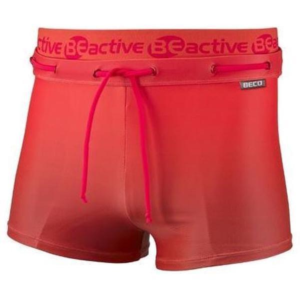 Foto van Beco Zwemboxer Beactive Heren Polyamide/elastaan Rood Maat S