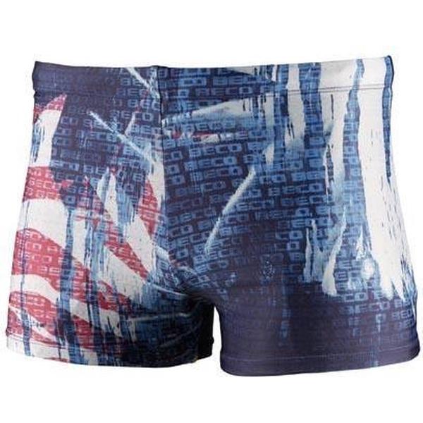 Foto van Beco Zwemboxer Donkerblauw/rood/wit Polyamide/elastaan Maat 3xl