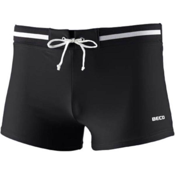 Foto van Beco Zwemboxer Heren Polyamide/elastaan Zwart/wit Maat Xs