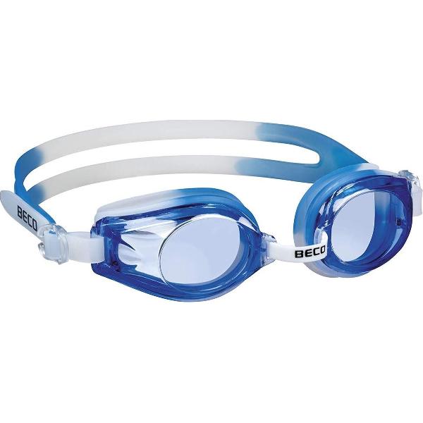 Foto van Beco Zwembril Rimini Polycarbonaat Junior Blauw/wit One-size