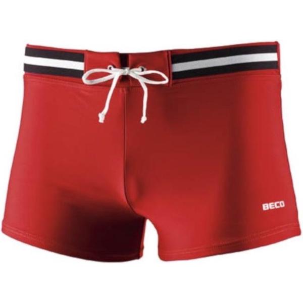 Foto van Beco Zwembroek Heren Polyamide/elastaan Rood/zwart Maat Xs