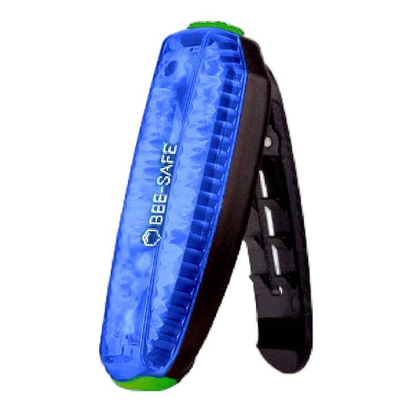 Foto van Bee Safe Led Clip Light USB hardlooplampje blauw