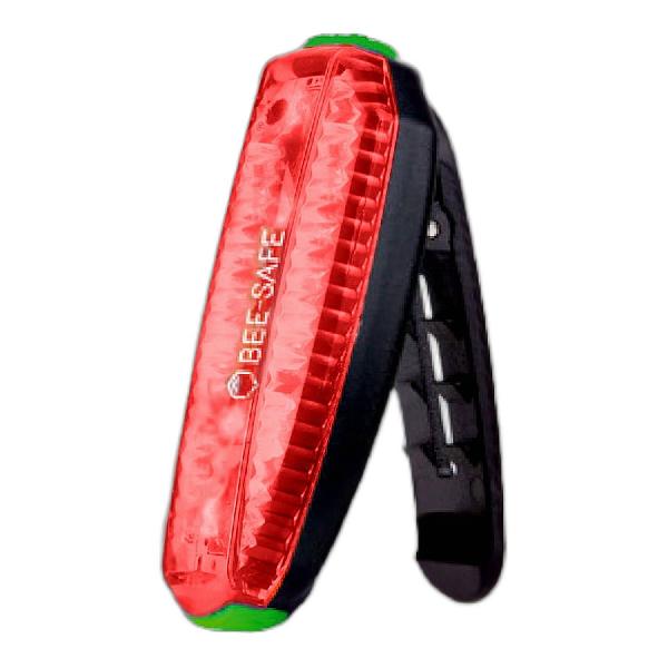 Foto van Bee Safe Led Clip Light USB hardlooplampje rood