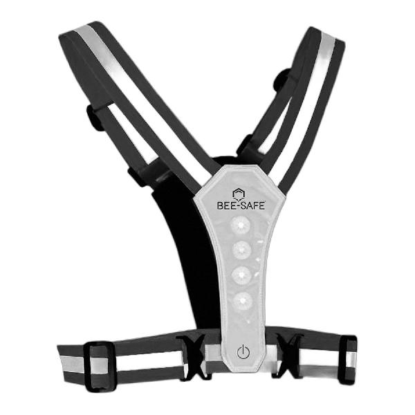 Foto van Bee Safe Led Harness Battery led harnas zilver