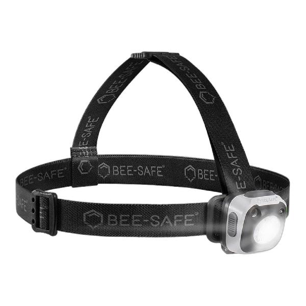 Foto van Bee Safe Led Headlight Smart Cube hoofdlamp zwart/wit