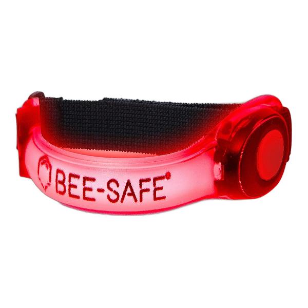 Foto van Bee Safe Led Safety Band led armband rood