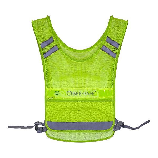 Foto van Bee Safe Led Vest USB Pocket led hardloopvest lime