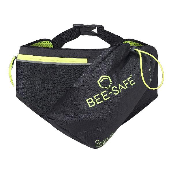 Foto van Bee Safe Waist Belt hardloopgordel zwart/lime