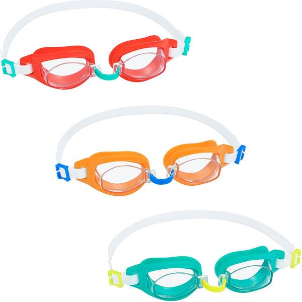 Foto van Bestway Zwembril Junior Siliconen Band Kleur Assorti Anticondens +7 Jaar Strand en Zwembad 21049