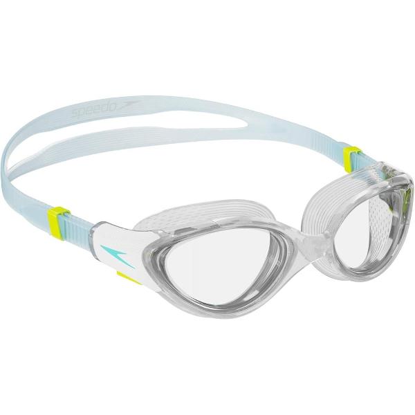 Foto van Biofuse 2.0 Zwembril Voor Dames Helder/Blauw - Eenheidsmaat | Comfortabel en Duurzaam swimming glasses