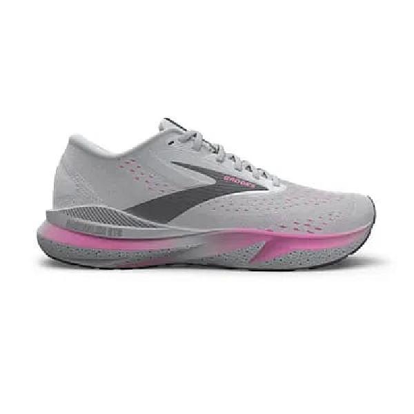 Foto van Brooks Adrenaline GTS 24 hardloopschoenen wit/roze dames