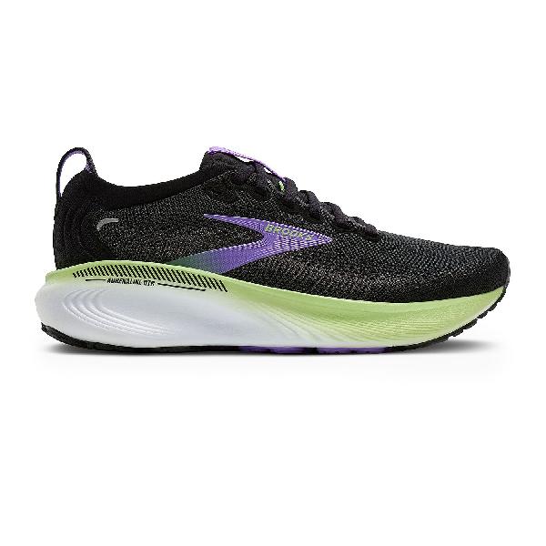 Foto van Brooks Adrenaline GTS 25 hardloopschoenen Black/Blackened Pearl/Purple dames
