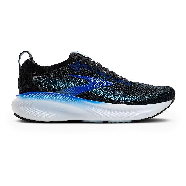 Foto van Brooks Adrenaline GTS 25 hardloopschoenen Black/Blue/Nantucket Breeze heren