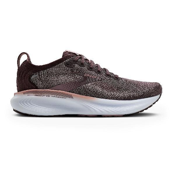 Foto van Brooks Adrenaline GTS 25 hardloopschoenen Raisin/Woodrose/White dames