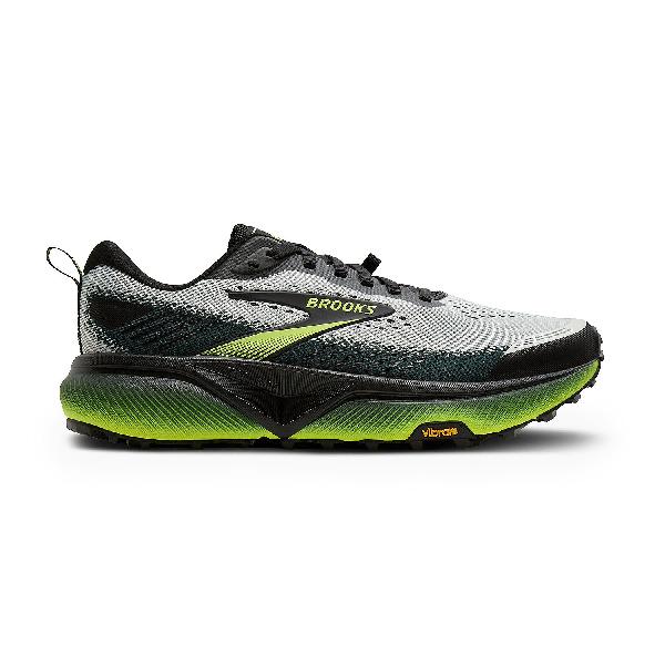 Foto van Brooks Cascadia 20 hardloopschoenen Grey/Black/Nightlife heren