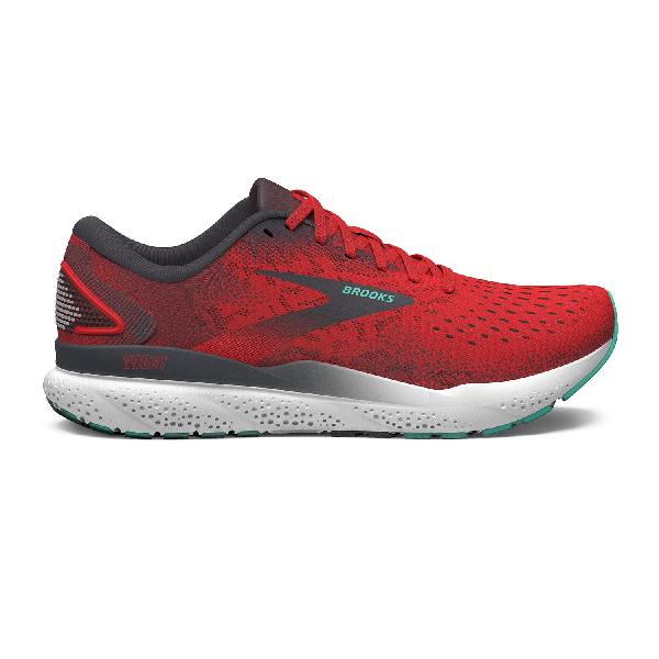 Foto van Brooks Ghost 16 hardloopschoenen rood/zwart/wit heren