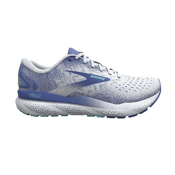 Foto van Brooks Ghost 16 hardloopschoenen wit/blauw dames