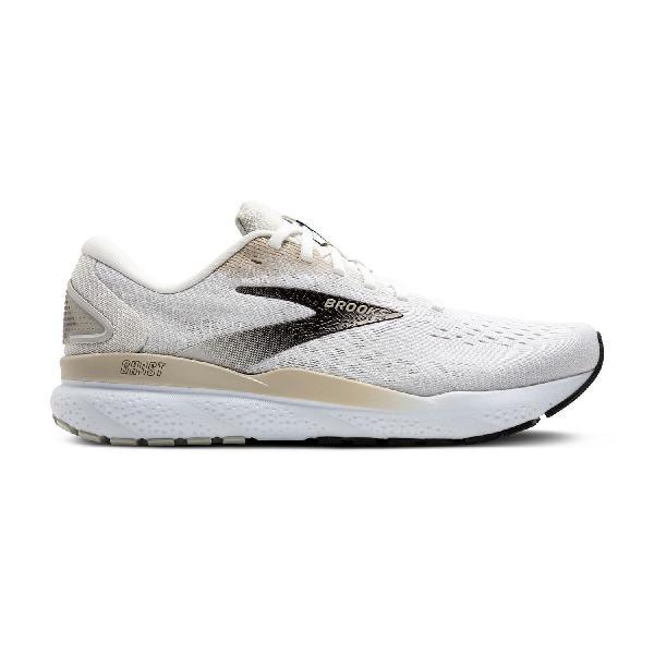 Foto van Brooks Ghost 16 hardloopschoenen wit/bruin heren