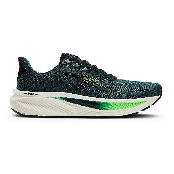 Foto van Brooks Ghost 17 hardloopschoenen Atlantic Deep/Black/Green heren